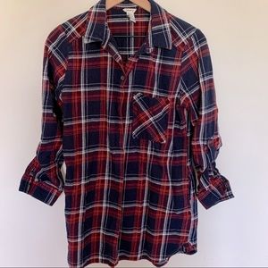 Forever 21 Oversized plaid flannel shirt size L